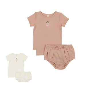 Lil Legs Embroidered Doll Bloomer Set