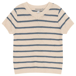 No18 Kids - Texture Rib Knit Boys Sweater
