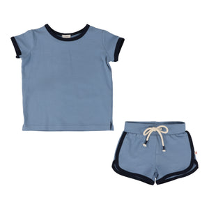 Lil Legs Blue Boys Set