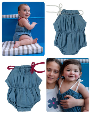 Bondoux Denim Rope Romper