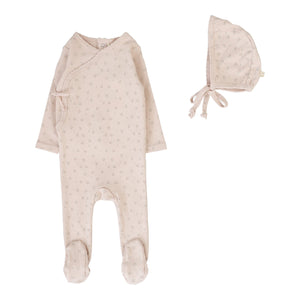 Lillette Soft Pink Bud Footie Set