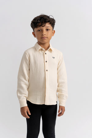 Charlotte & George (New) - Off White Boys Shirt