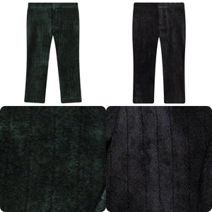 Charlotte & George (New) - Boys Pant With Stripe Velour Fabric