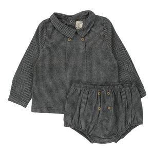 Lil Legs Grey Houndstooth Set