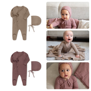 Bebebehlina Wrap Collection Footie & Hat Set