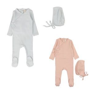 Lillette Pinpoint Wrapover Footie Set