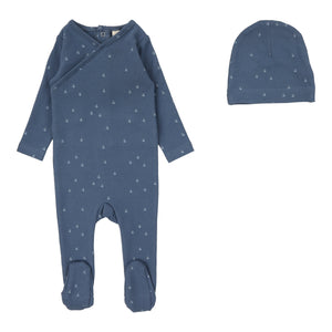 Lillette Sail Away Off Navy Footie & Set