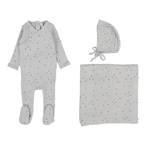 Lillette Sail Away Pale Blue 3 Pc Layette Set