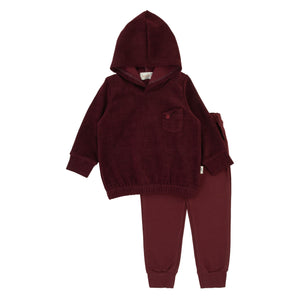 Bondoux Burgundy Corduroy Set