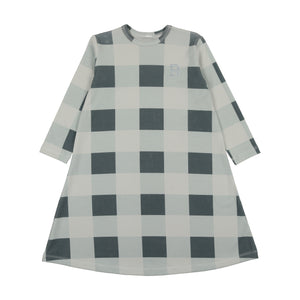 Bonjoy Slate Grid Nightgown