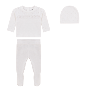 Little Fragile - SS25 3 PC Knit (Bris)  Baby Set & Hat