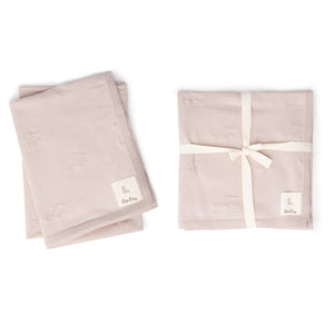 Lola (New) - Mauve Knit Blanket With Cherries