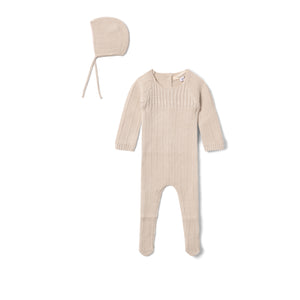 Fragile - Baby Knit Cable Front Footie