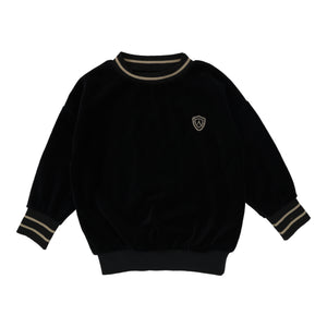 Lil Legs Black Velour Sweatshirt