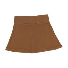 Lil Legs Caramel Ribbed Circle Skirt