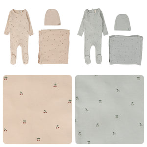 Lillette Scattered Cherry 3 Pc Layette Set