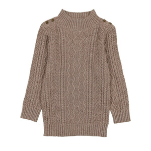 Noovel Multi Knit Taupe Sweater