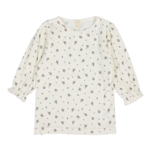 Lil Legs Vintage Light Floral Three Quarter Sleeve Tee