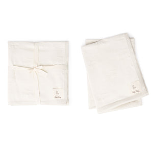 Lola (New) - Cream Knit Blanket With Cherries