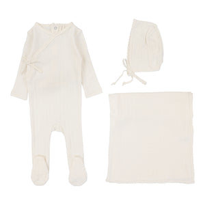 Lillette Fine Pointelle Cream Layette Set