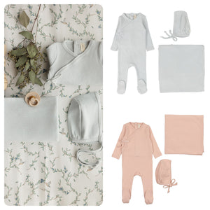 Lillette Pinpoint Wrapover 3 PC Layette Set