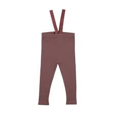 Lil Legs DUSTY PLUM Suspender Leggings