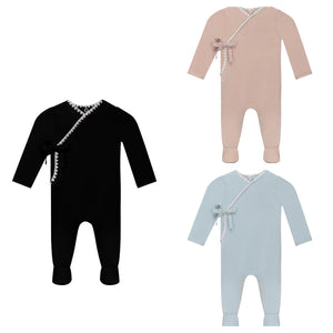 Seal - Soft Jersey Fake Wrap Baby FOOTIE