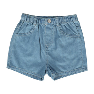 Lil Legs Light Wash/ Chambray Denim Shorts