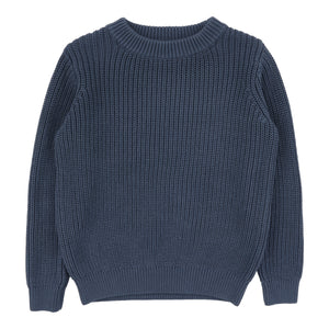 Lil Legs Chunky Knit Off Blue Sweater