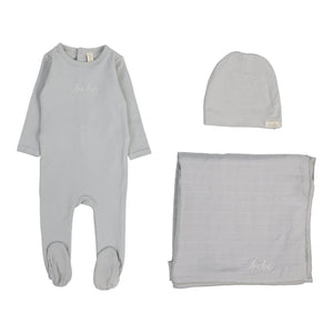 Lillette Take Me Home Bebe Pale Blue 3 Pc Layette Set