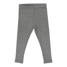 Lil Legs Ribbed Grey Long Leggings