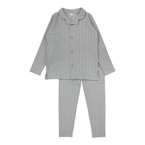Lil Legs Bue Diamond Grandpa Lounge Set