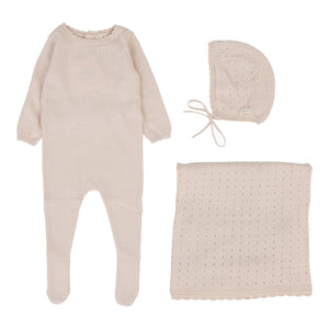 Lillette Dotty Petal Knit 3 Pc  Set