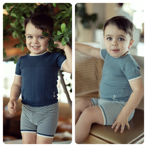 Charlotte & George (New) - Boys 2 PC Set In Knit