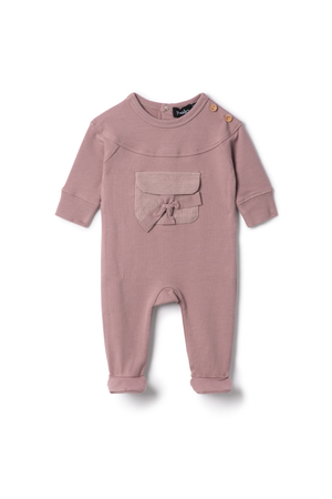 Puddles - Twilight Mauve Corduroy Pocket Footie