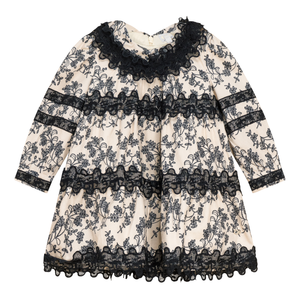 Clô (Cream) - Girls Navy Dress