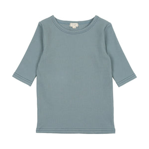 Lil Legs Ribbed COLOR 3/4 Sleeve Tee
