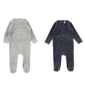 Lillette Velour Wrap Baby Boys Footie