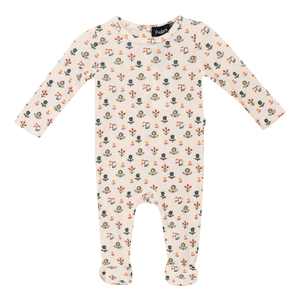 Puddles - Rib Floral Footie