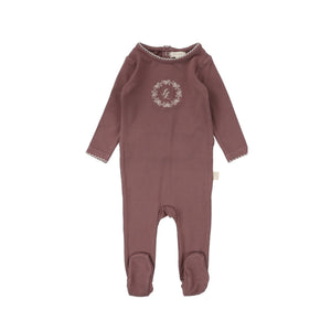 Lil Legs Dusty Pink Emblem Footie