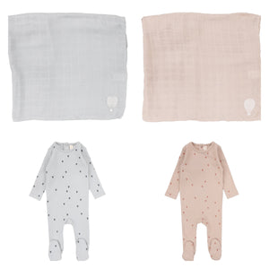 Lilette Hot Air Balloon Footie, Beanie & Swaddle Set