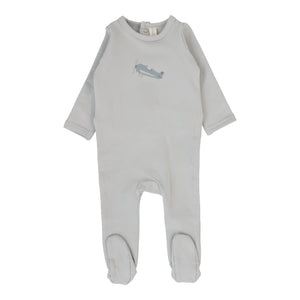 Lillette Graphic Pale Blue Footie