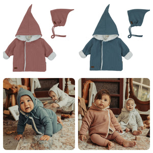 Bondoux Kimona Wrap Jacket With Hat Set