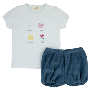 Bondoux 2 Pc Terry GIRLS Short Set