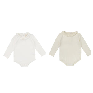 Lil Leggs Bamboo Ruffle Collar Onesie AW24