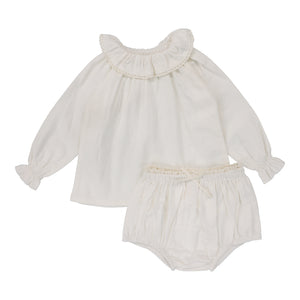 Lil Legs Cream Toddler Girls Set