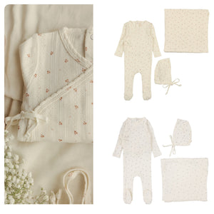 Lillette Printed Pointelle 3 Pc Layette Set