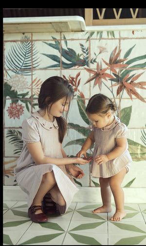 Charlotte & George Soft Woven Dress With Small Pleats At Front