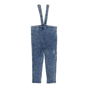Lil Legs Blue Wash Suspender Leggings