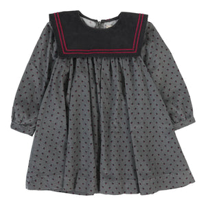Lil Legs Pale Grey Primrose Dress
